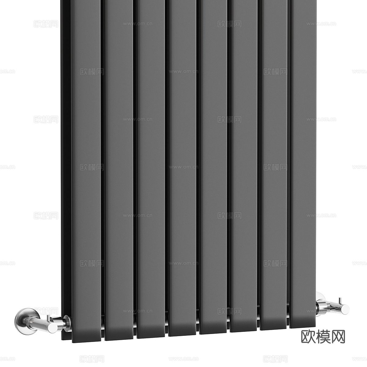 现代立式散热器 暖气片3d模型