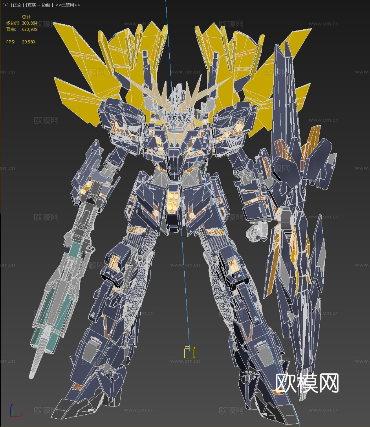 现代高达 机动战士高达 高达uc 机器人 命运女神3d模型