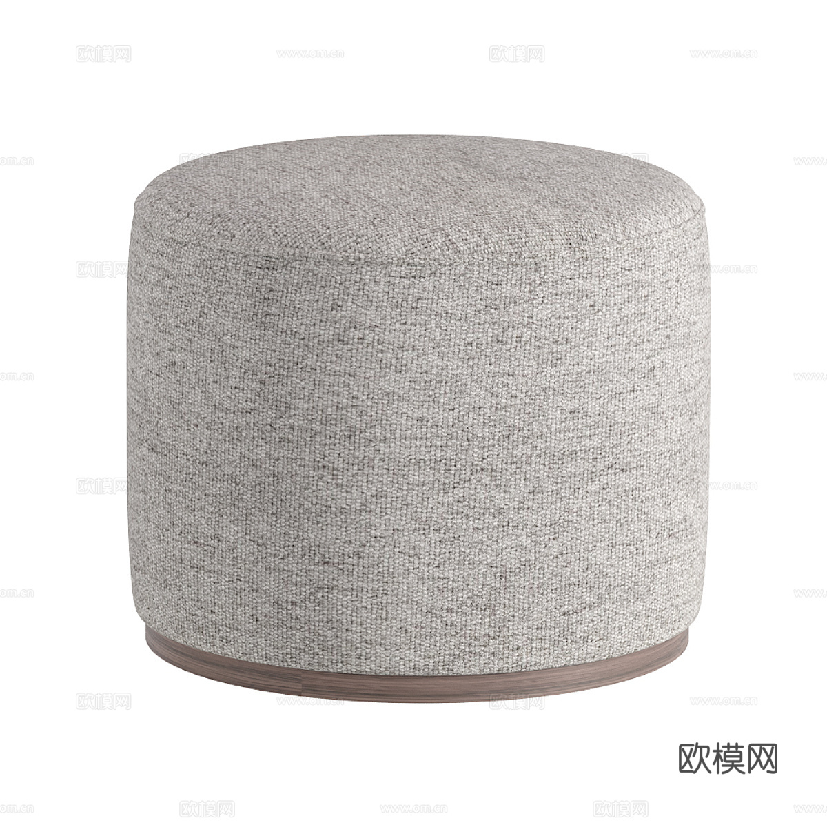 现代意式布艺圆凳3d模型