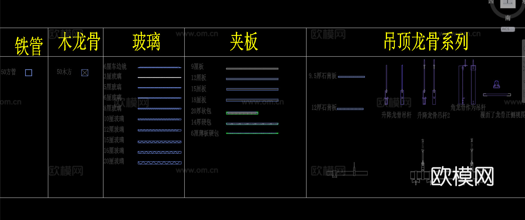 CAD深化动态块cad施工图