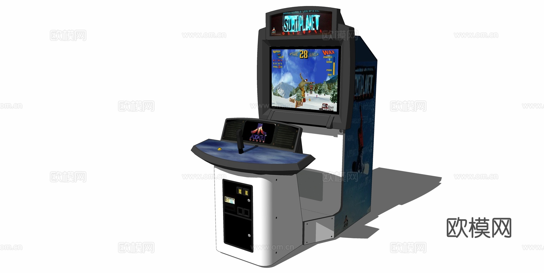 现代游戏机su模型下载