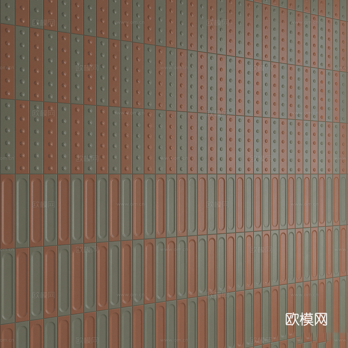 瓷砖 花砖 条砖 陶砖3d模型