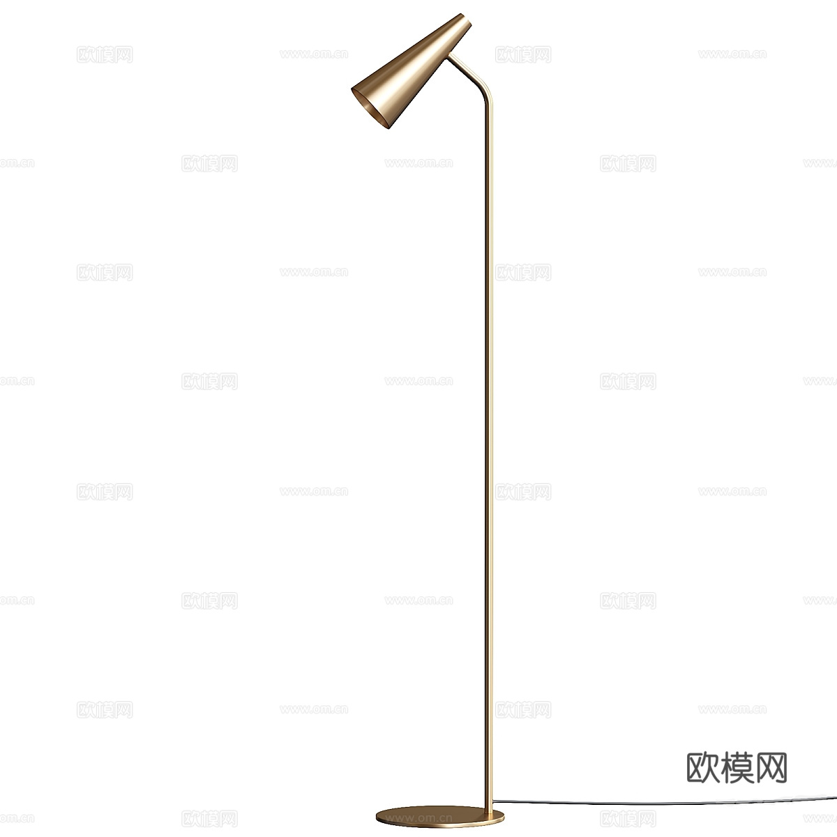 现代轻奢极简落地灯3d模型