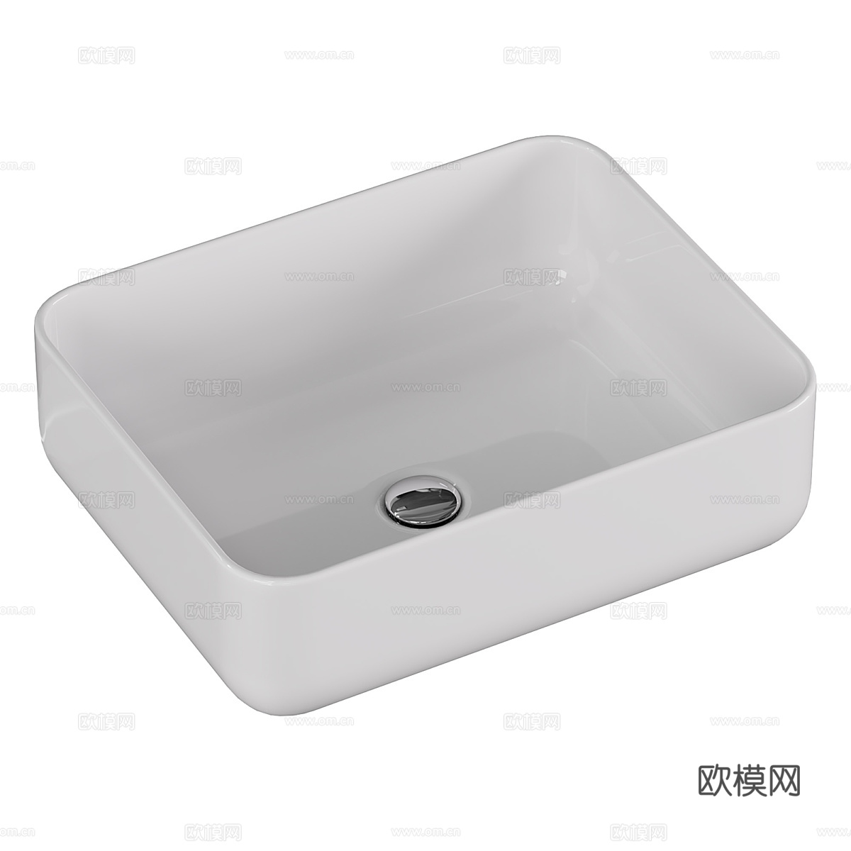 现代陶瓷台盆 洗手盆3d模型