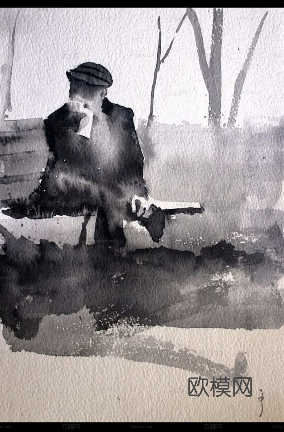 新中式挂画  人物挂画 装饰画艺术画