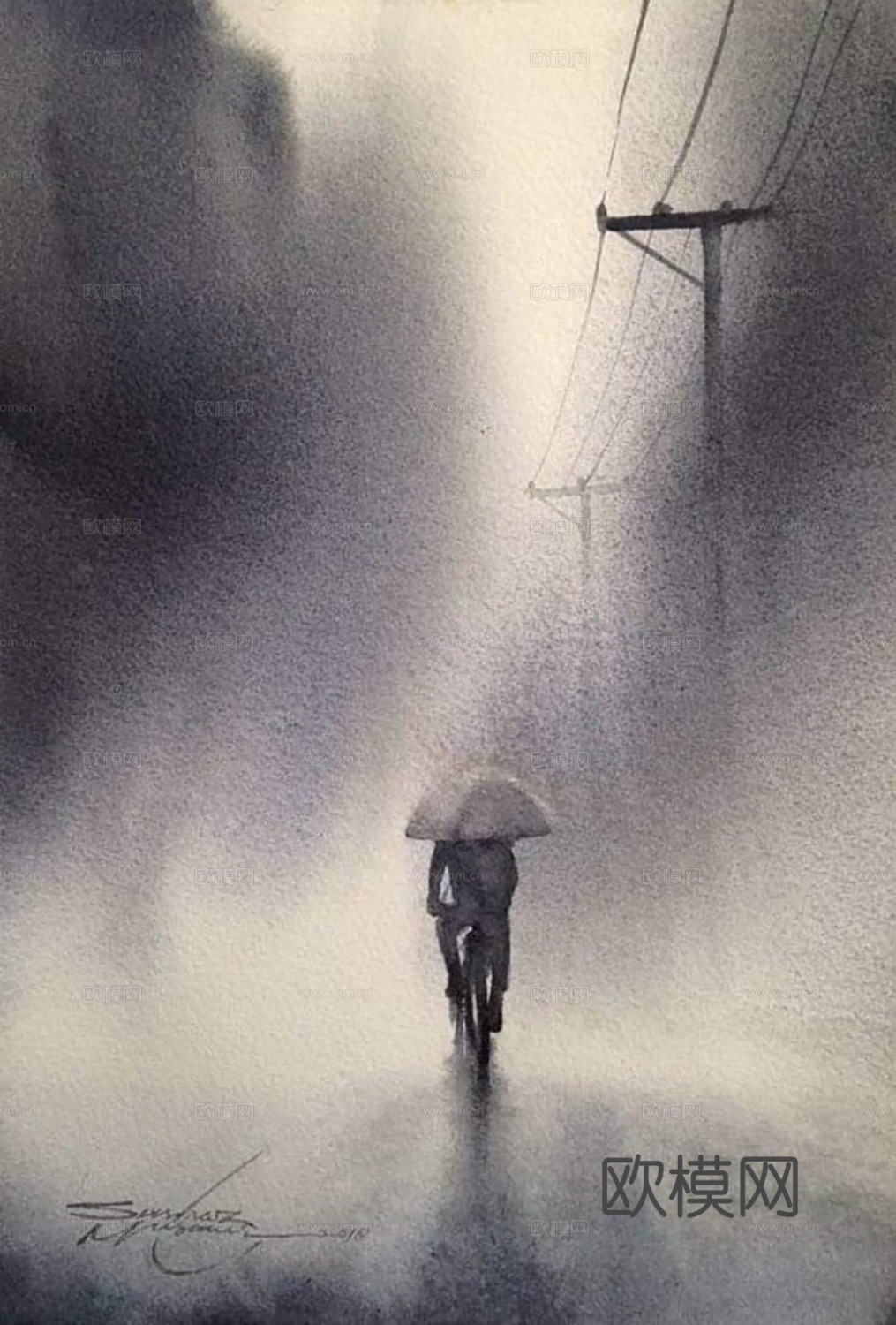 侘寂风挂画  人物挂画 装饰画艺术画