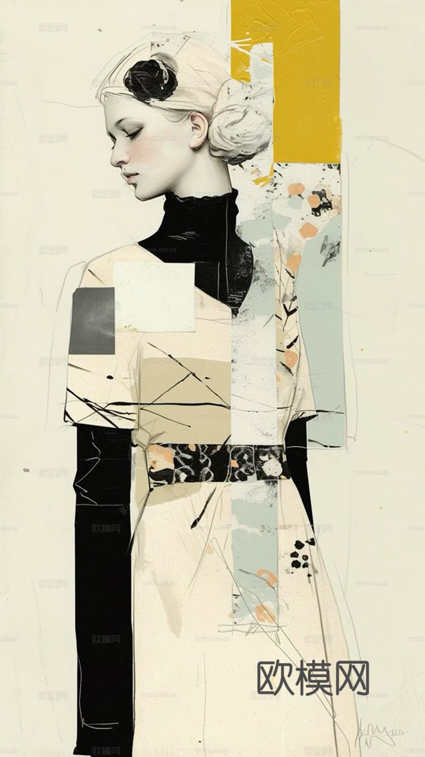 现代简约挂画 人物挂画 装饰画艺术画