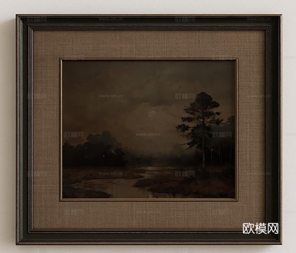 中古挂画  装饰画 风景挂画