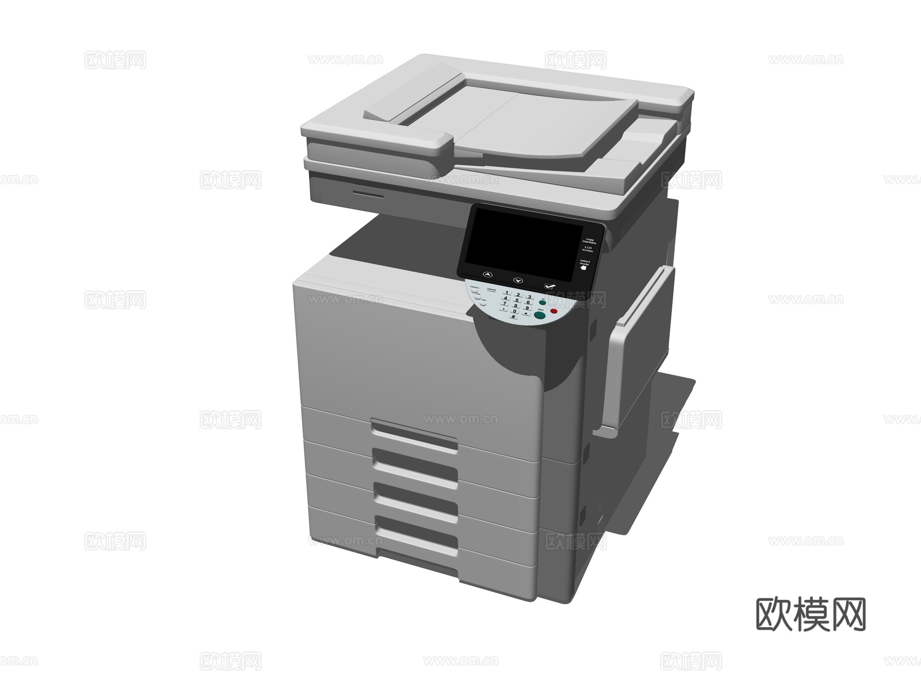 现代打印机su模型下载