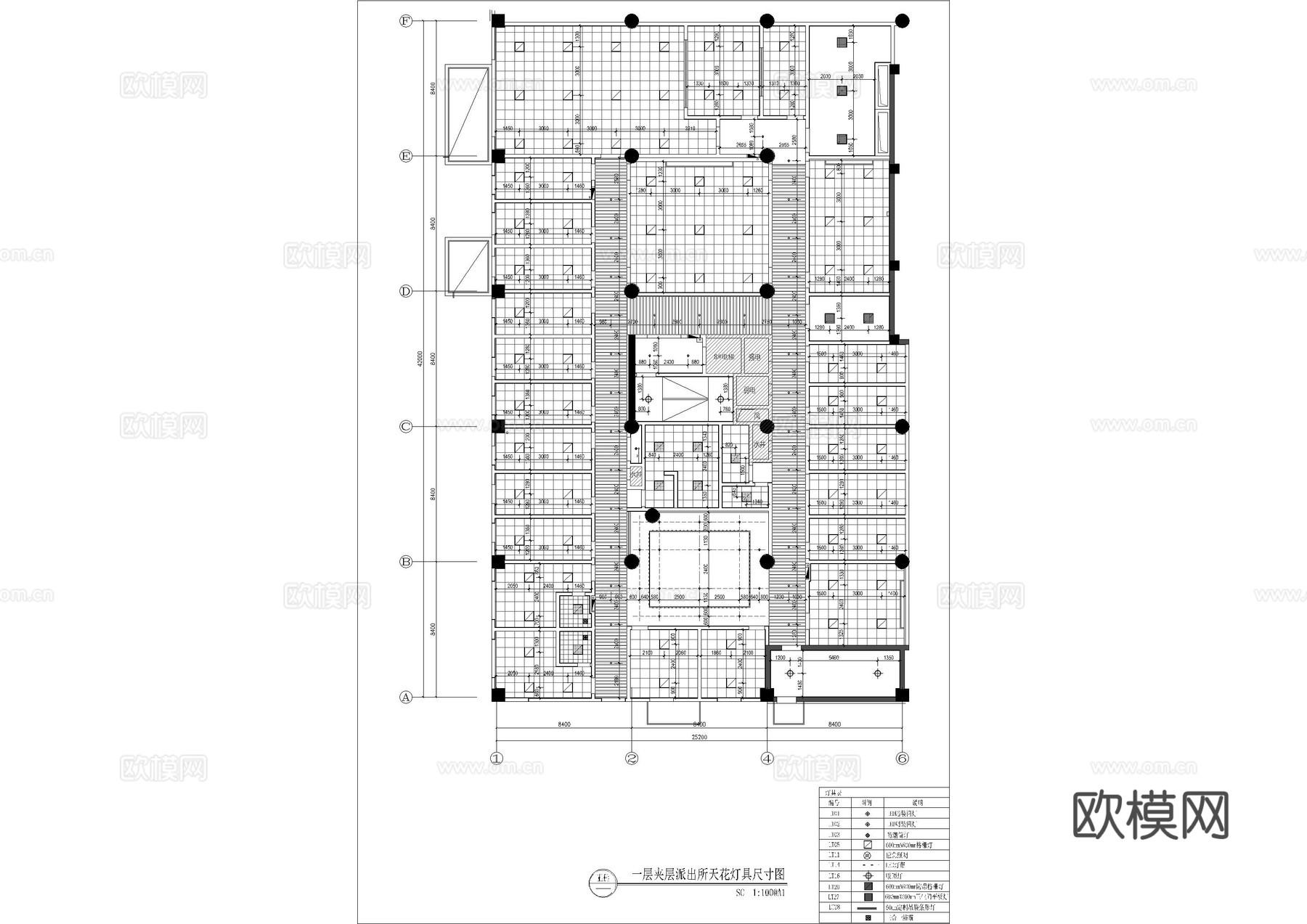 两层派出所全套施工图cad施工图