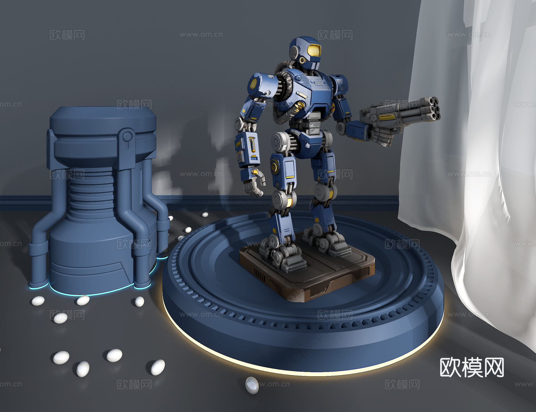 机器人摆件3d模型