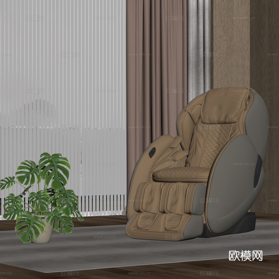 现代按摩椅su模型