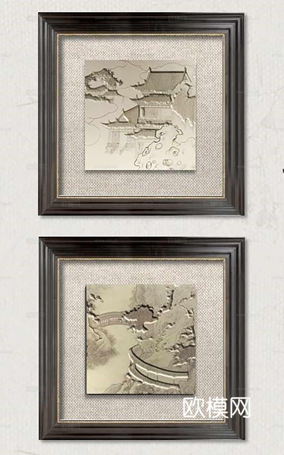 简欧挂画 装饰画  立体实物画 抽象画