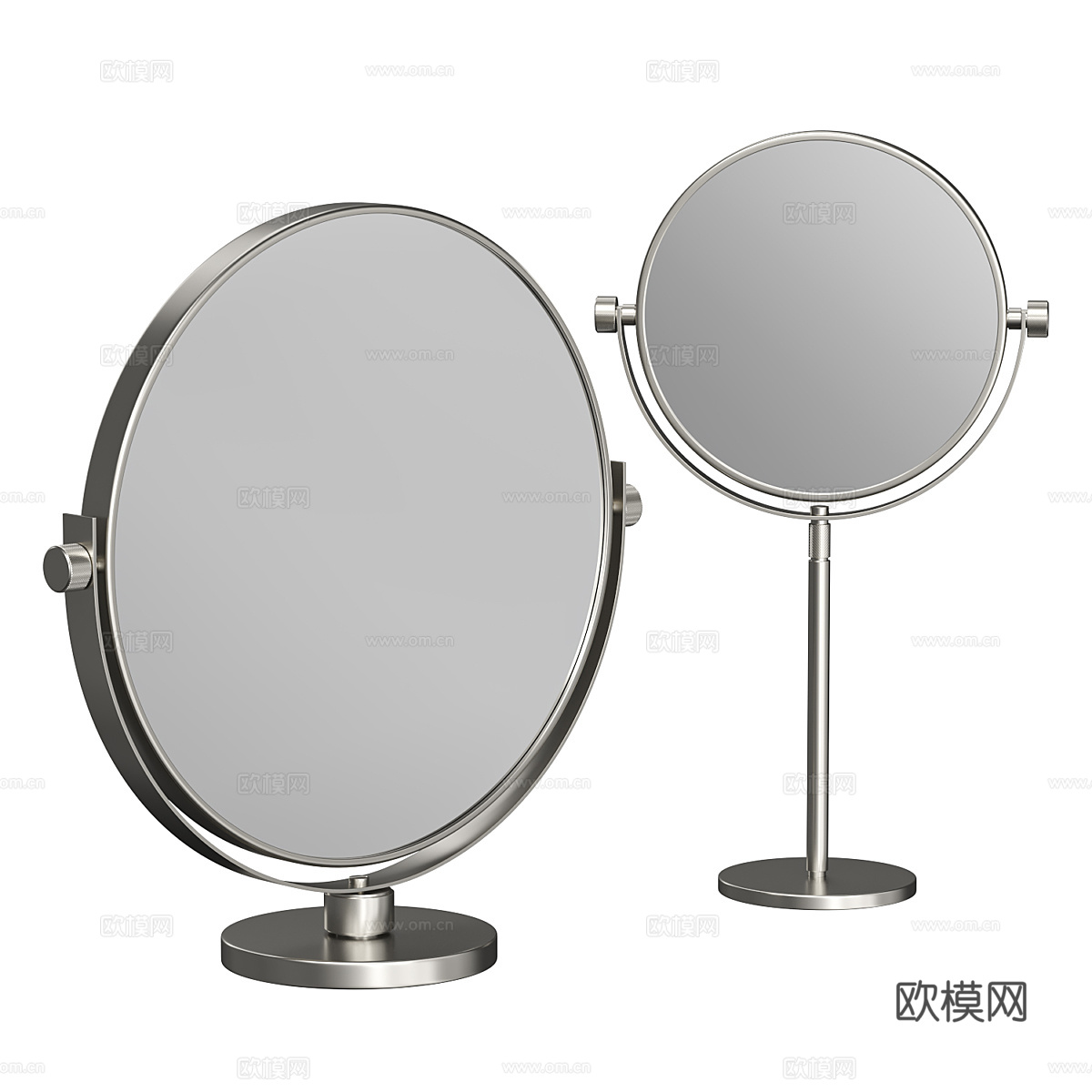 现代意式轻奢化妆镜3d模型