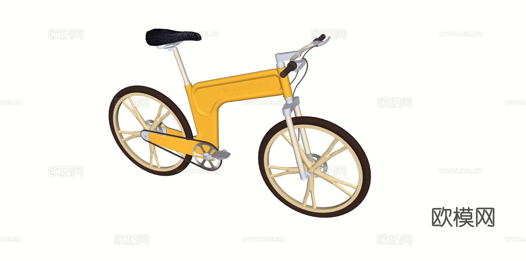 交通工具 儿童自行车su模型下载
