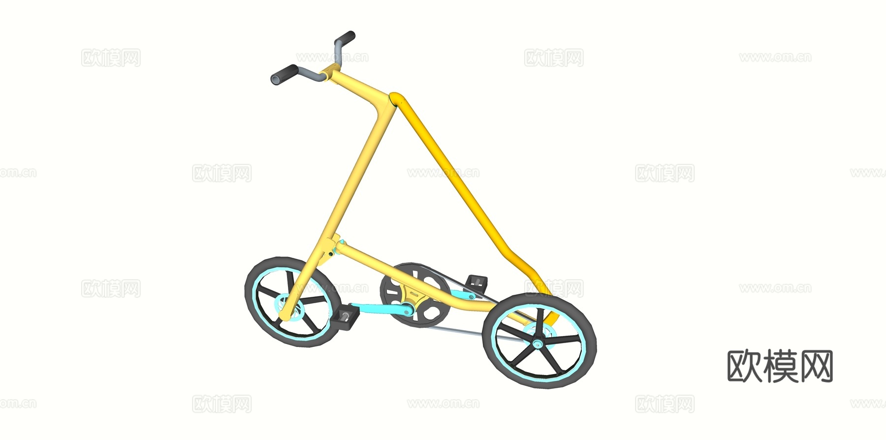 交通工具 自行车su模型下载