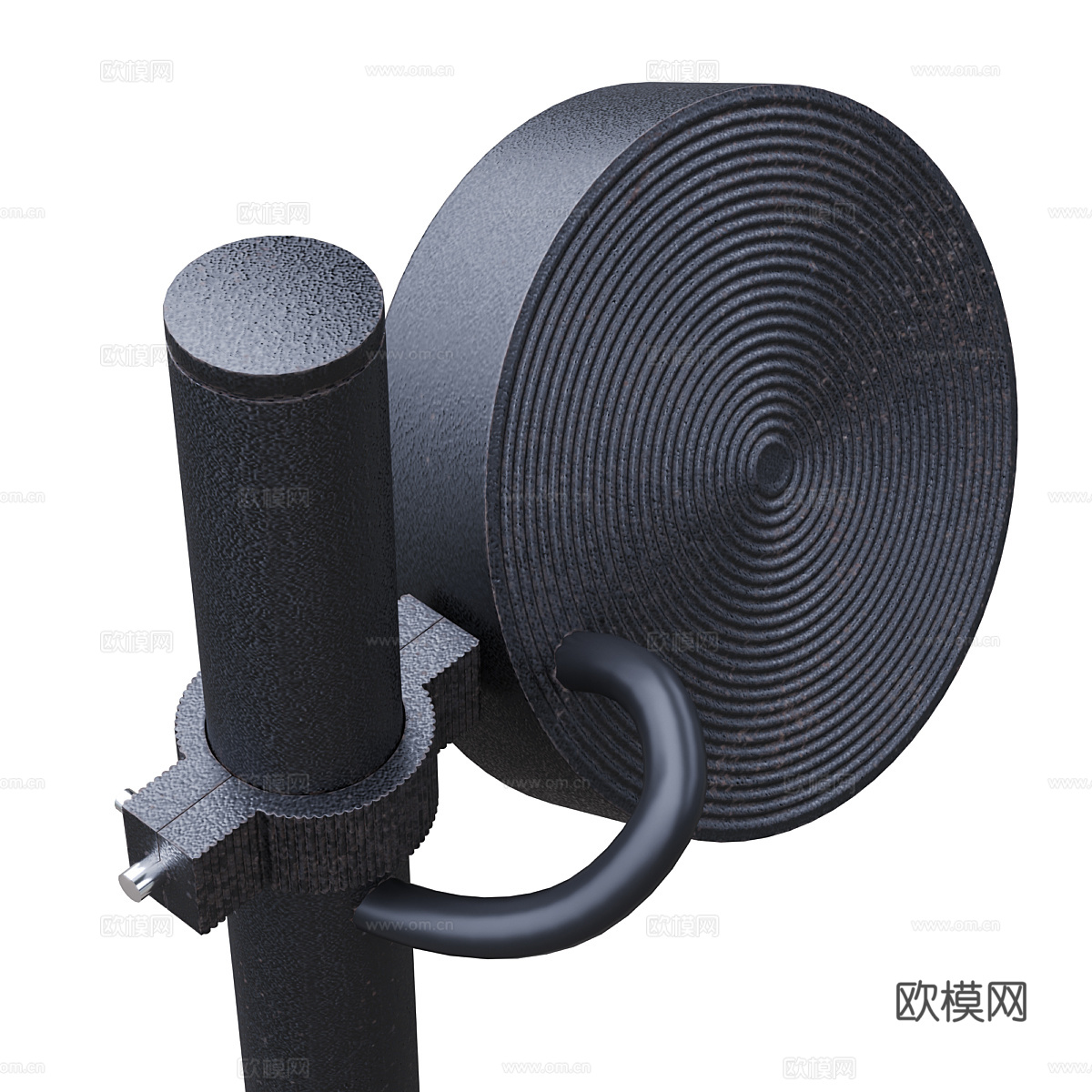 现代意式极简长条金属装饰壁灯3d模型