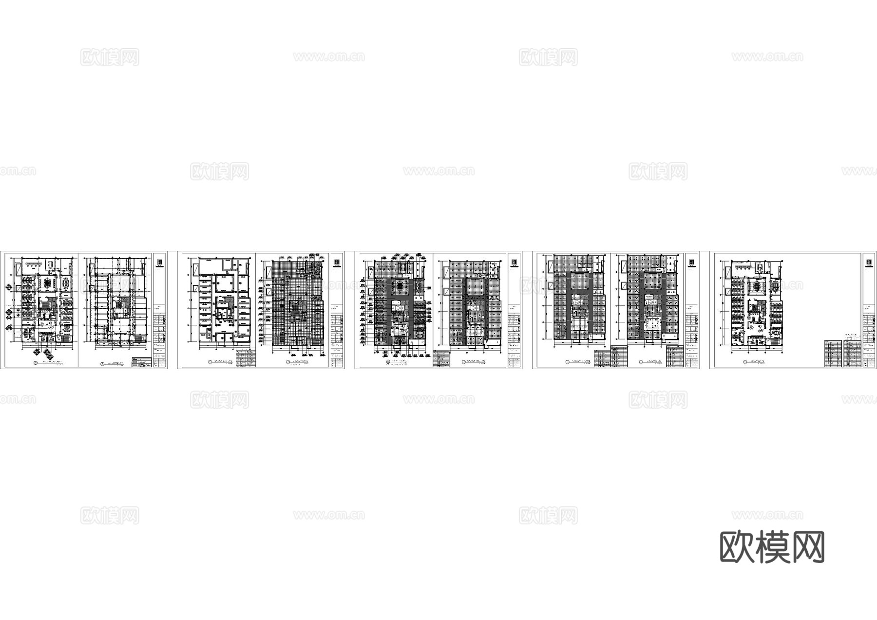 两层派出所全套施工图cad施工图