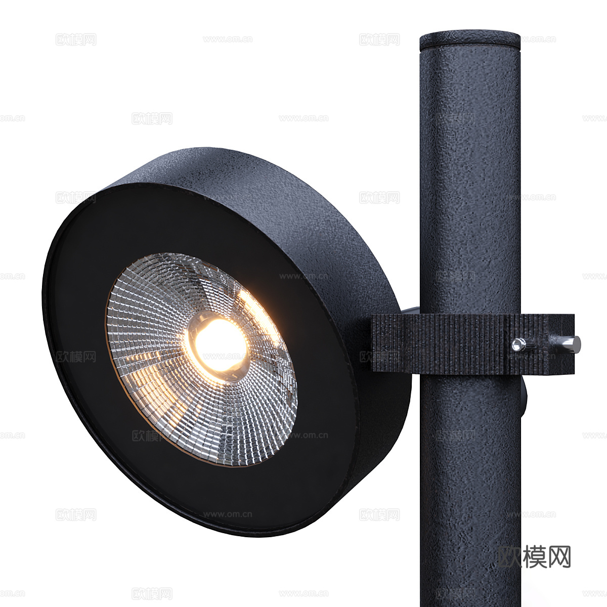 现代意式极简长条金属装饰壁灯3d模型