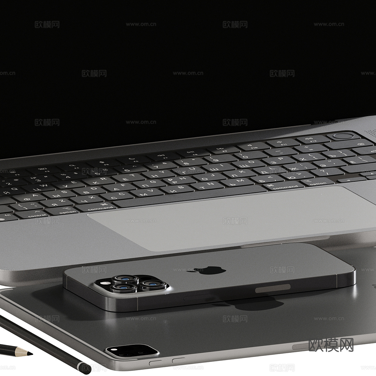现代意式极简饰品摆件组合3d模型