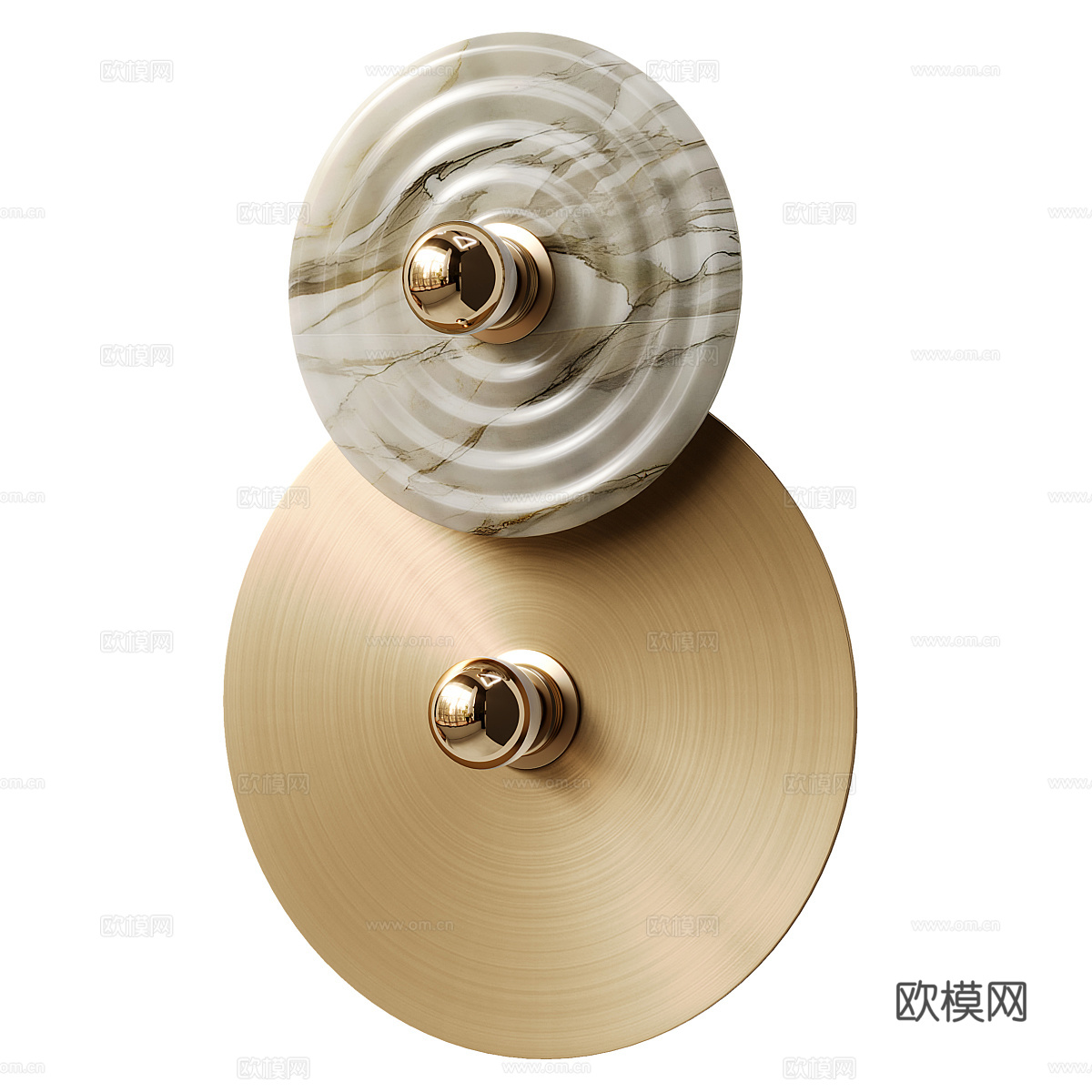 现代轻奢极简 Abby 壁灯3d模型