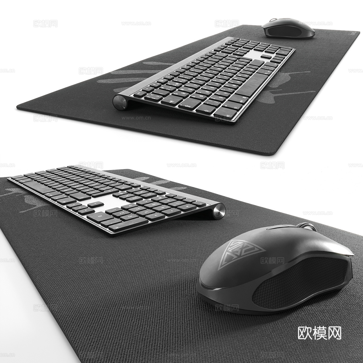 键盘 鼠标 鼠标垫3d模型
