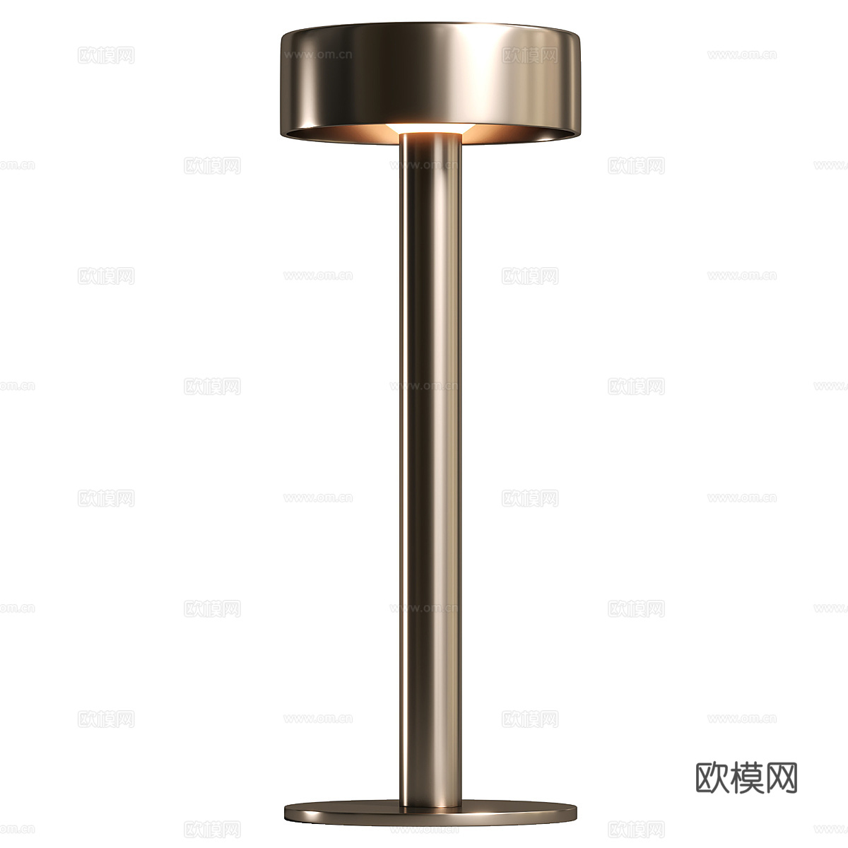 现代轻奢极简金属台灯3d模型