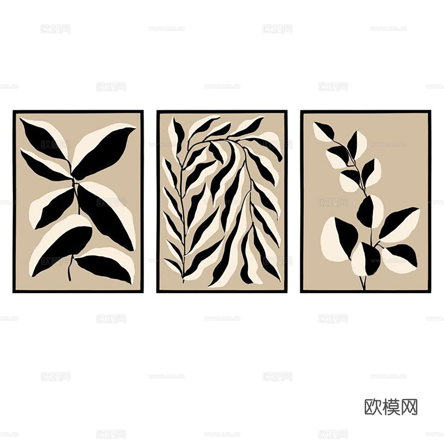 中古挂画 装饰画  植物装饰画 抽象画