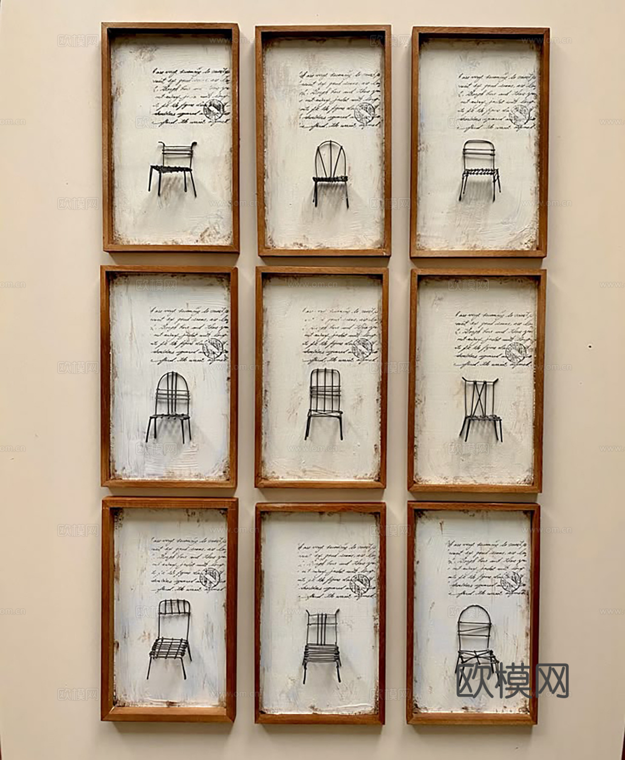 简欧挂画 装饰画  立体实物画 抽象画