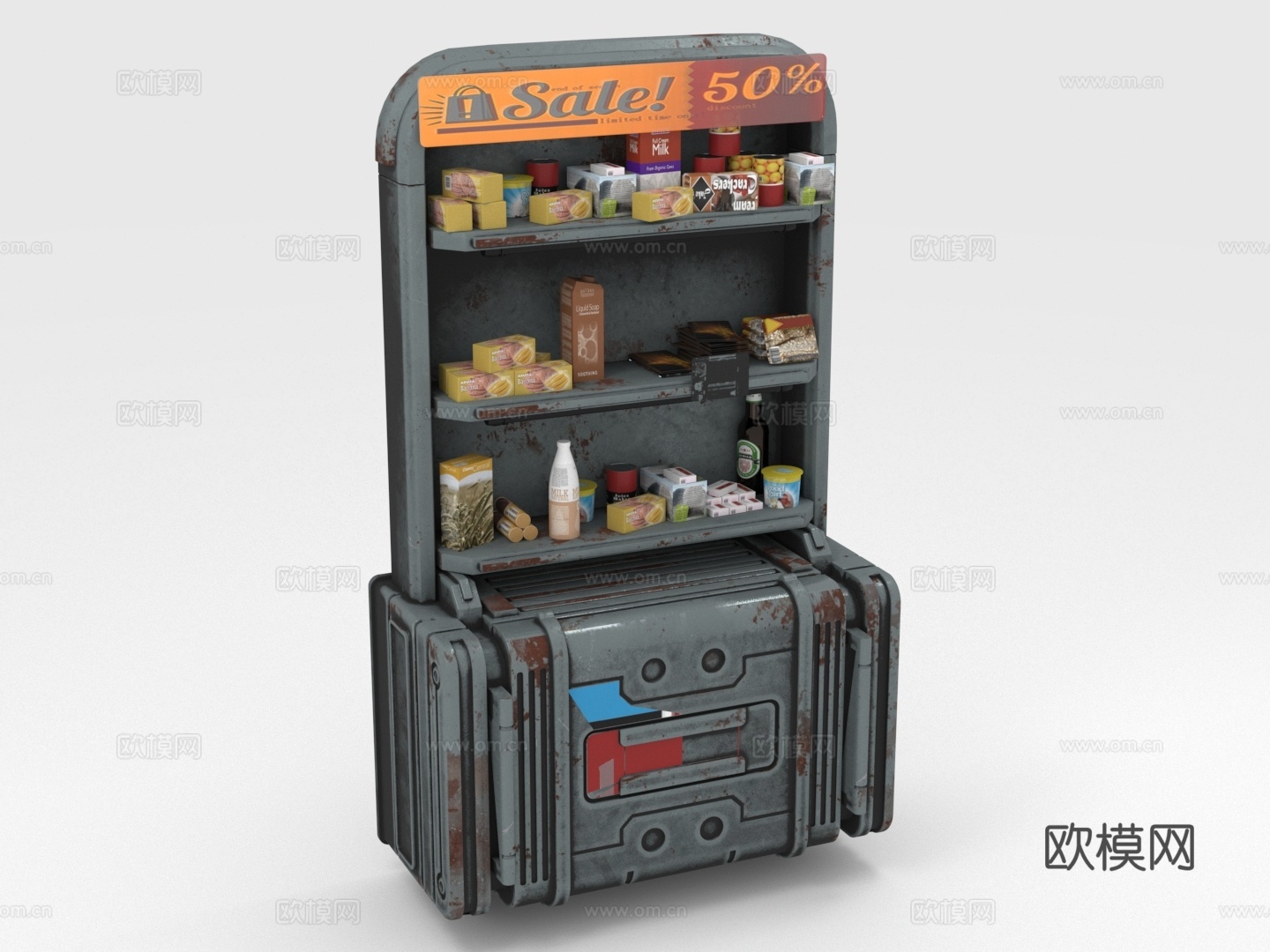 置物架 货架 展架 商品展示架3d模型