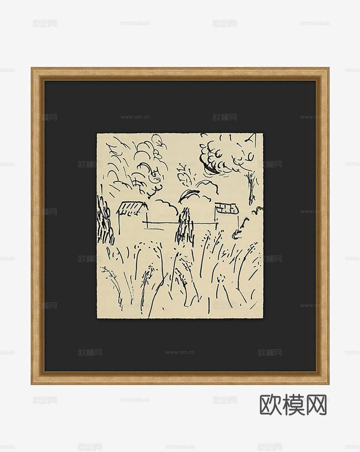 中古挂画  装饰画 抽象画