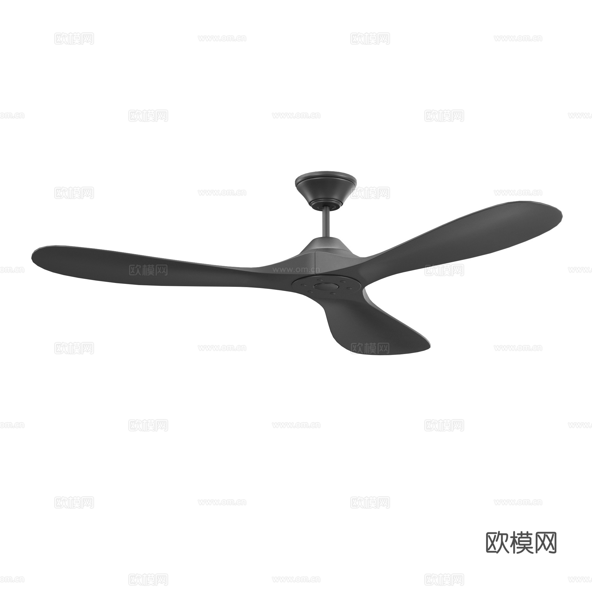 现代意式吊扇 风扇3d模型