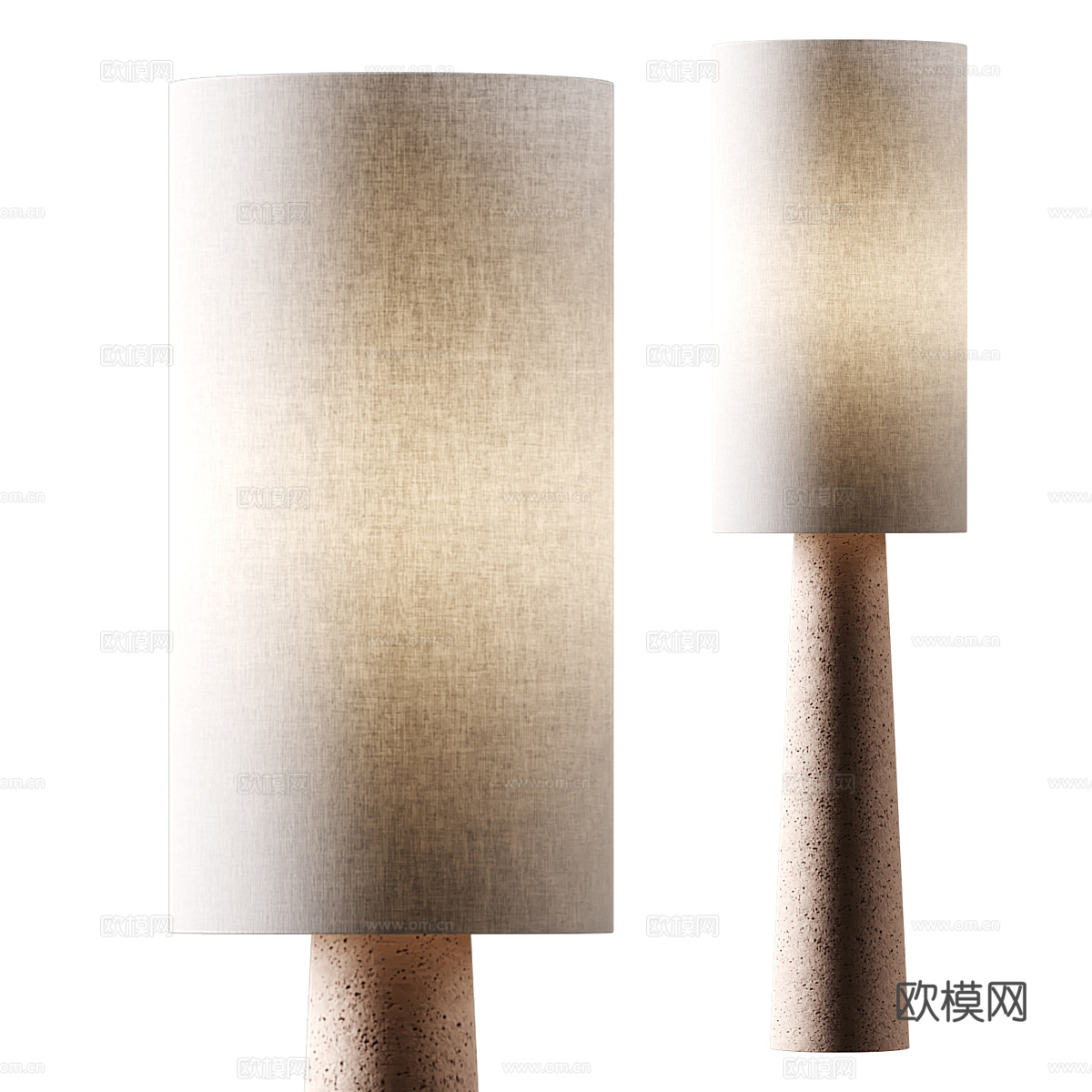 现代意式侘寂 Aria 落地灯3d模型