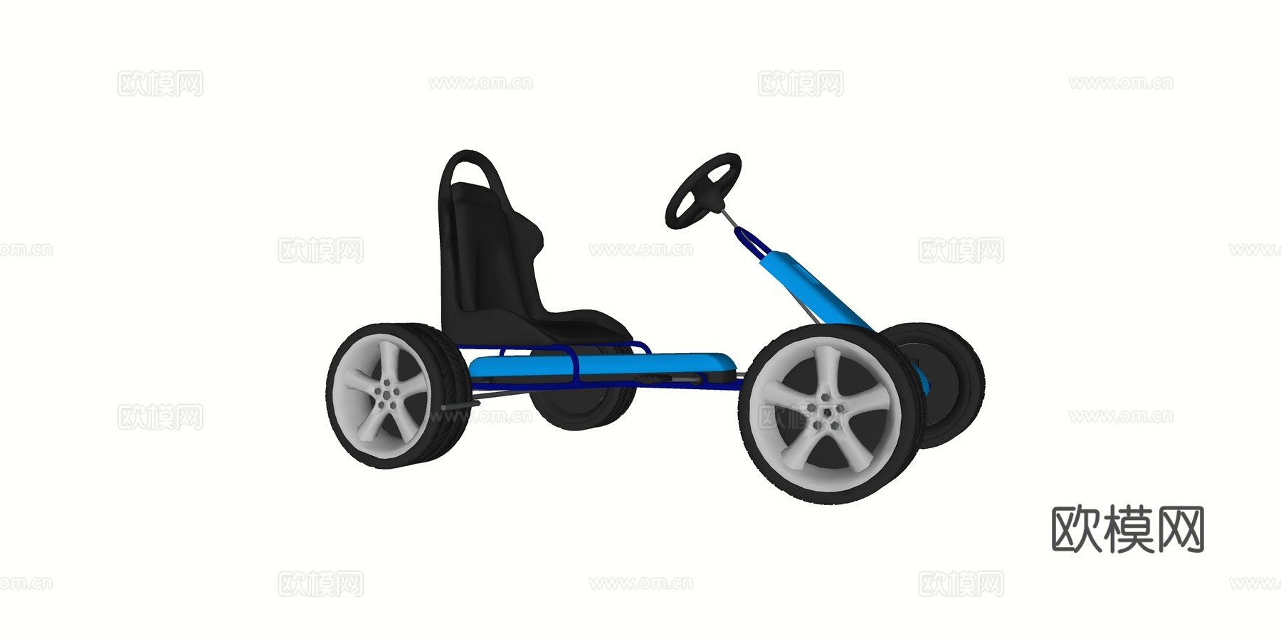 交通工具 自行车 儿童车su模型下载