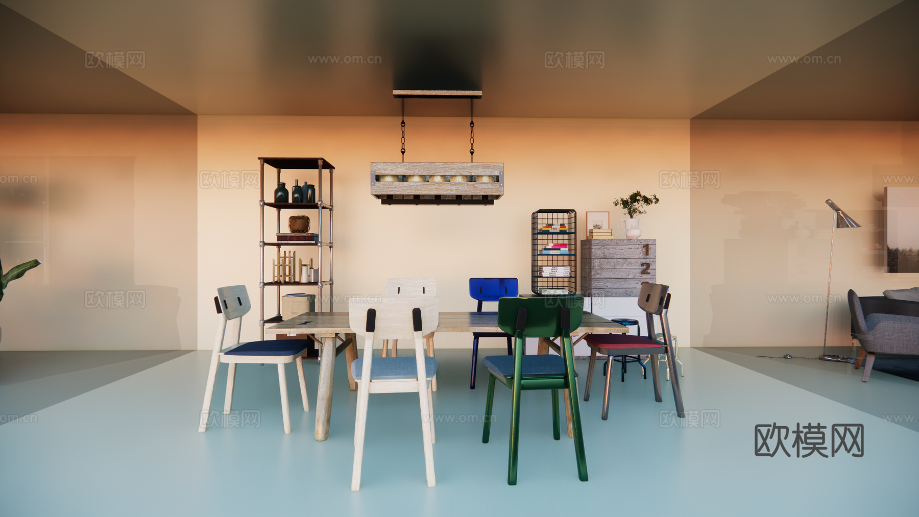 现代家具展厅su下载模型