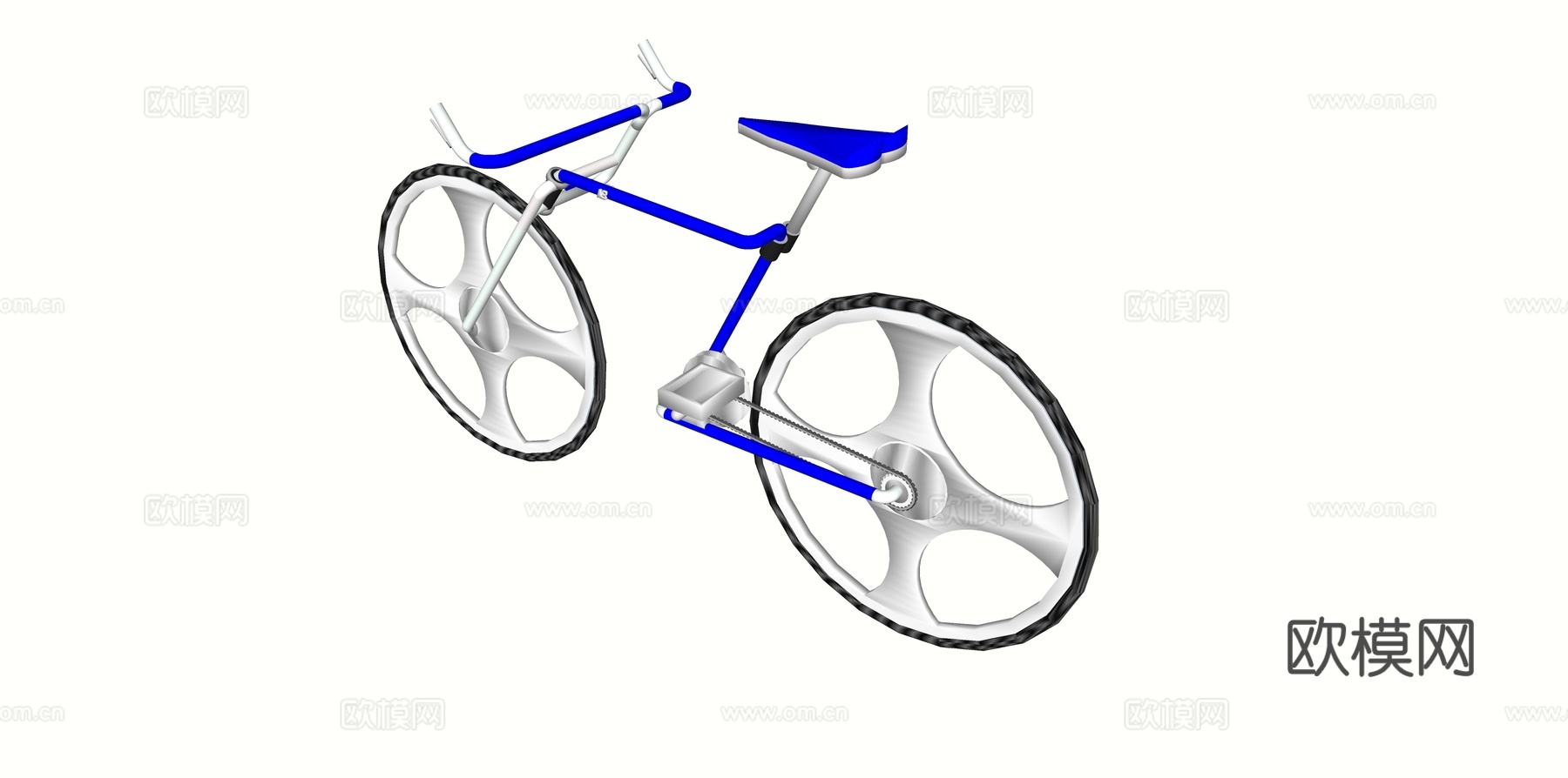 交通工具 自行车su模型下载