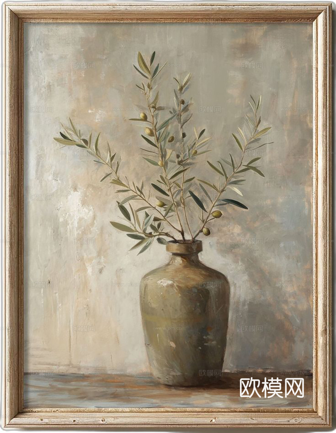 中古挂画 装饰画  植物装饰画 抽象画