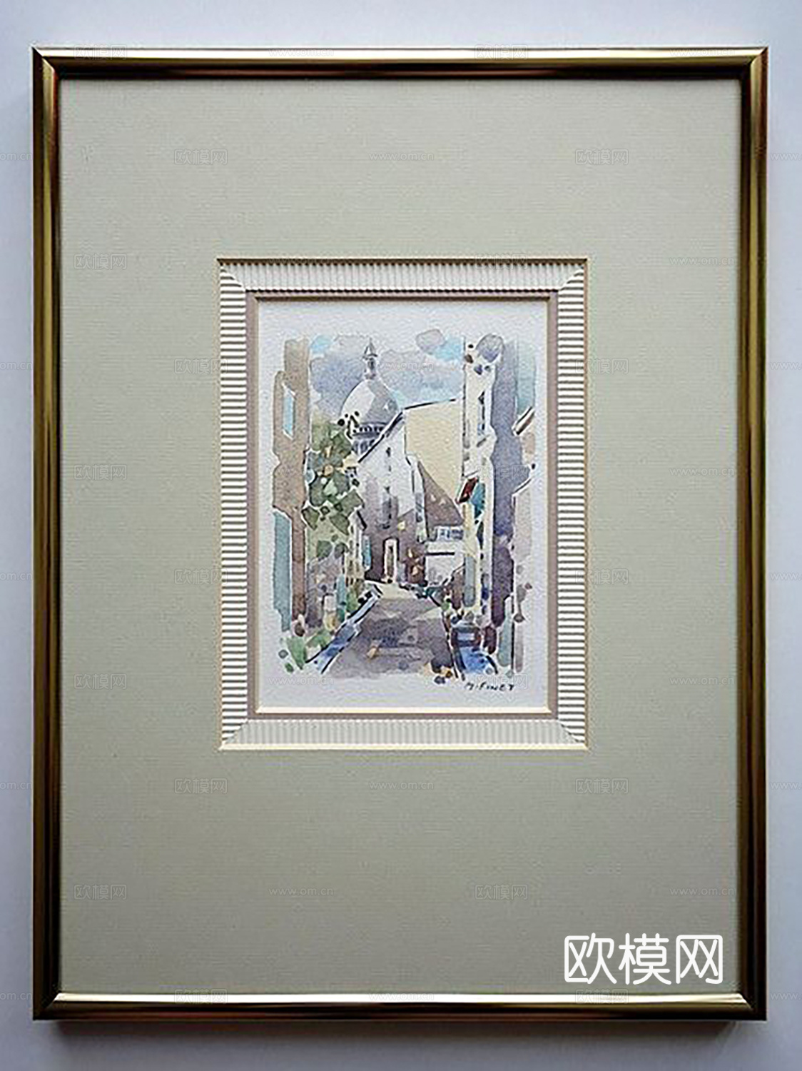 中古风挂画  立方装饰画 抽象画