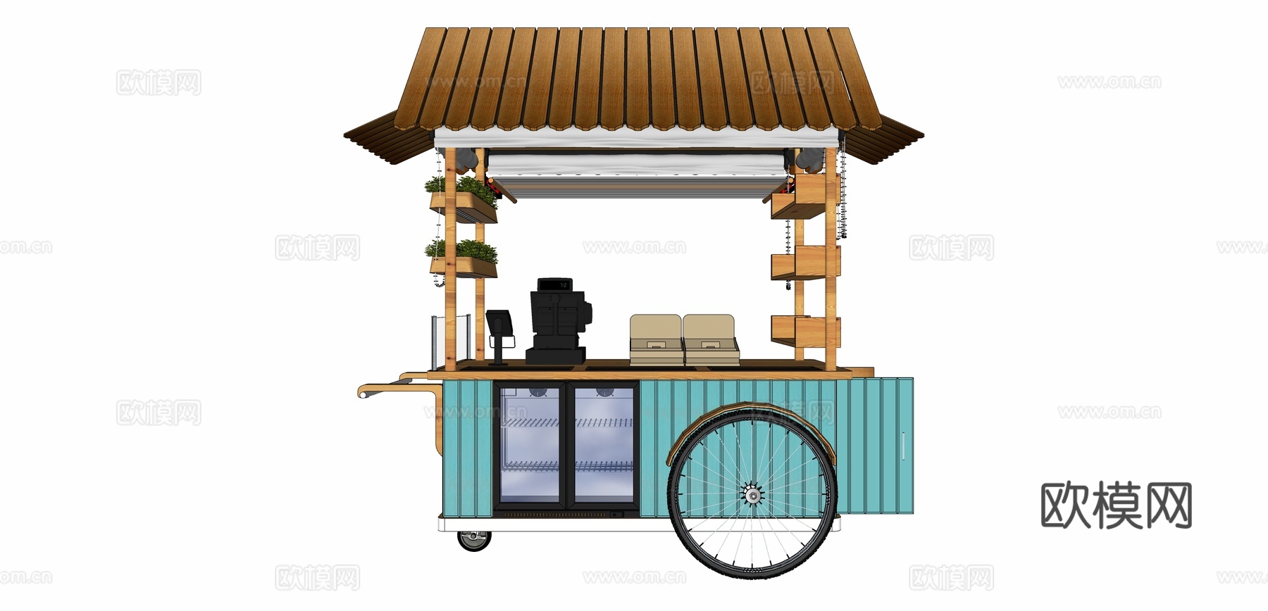 北欧售卖车su模型下载