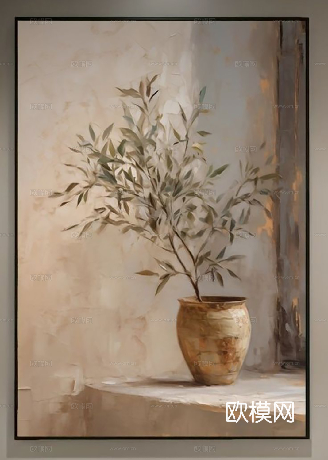 中古挂画 装饰画  植物装饰画 抽象画