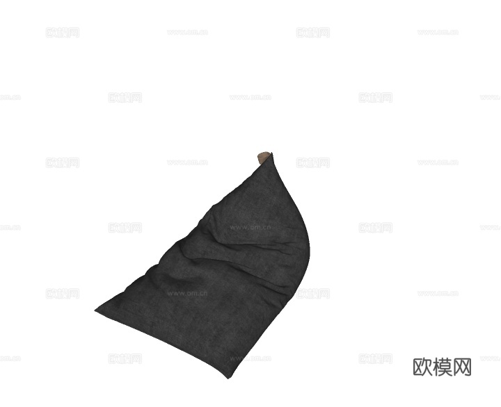 现代布艺懒人沙发su模型下载