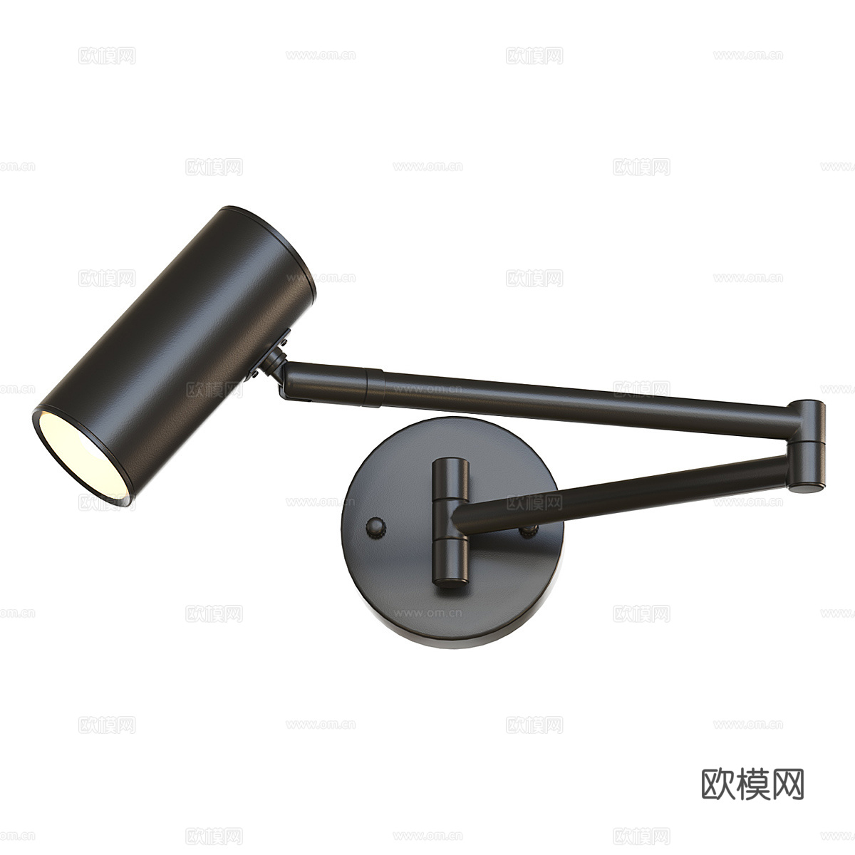 现代轻奢极简可伸展金属装饰壁灯3d模型