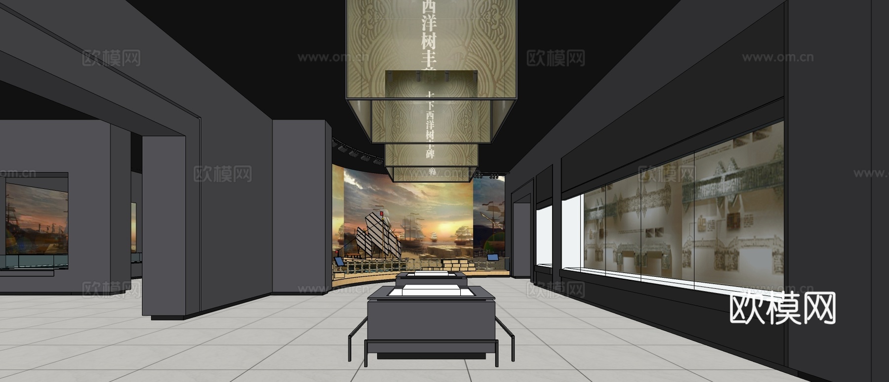 现代博物馆su模型下载下载（渲染图3）