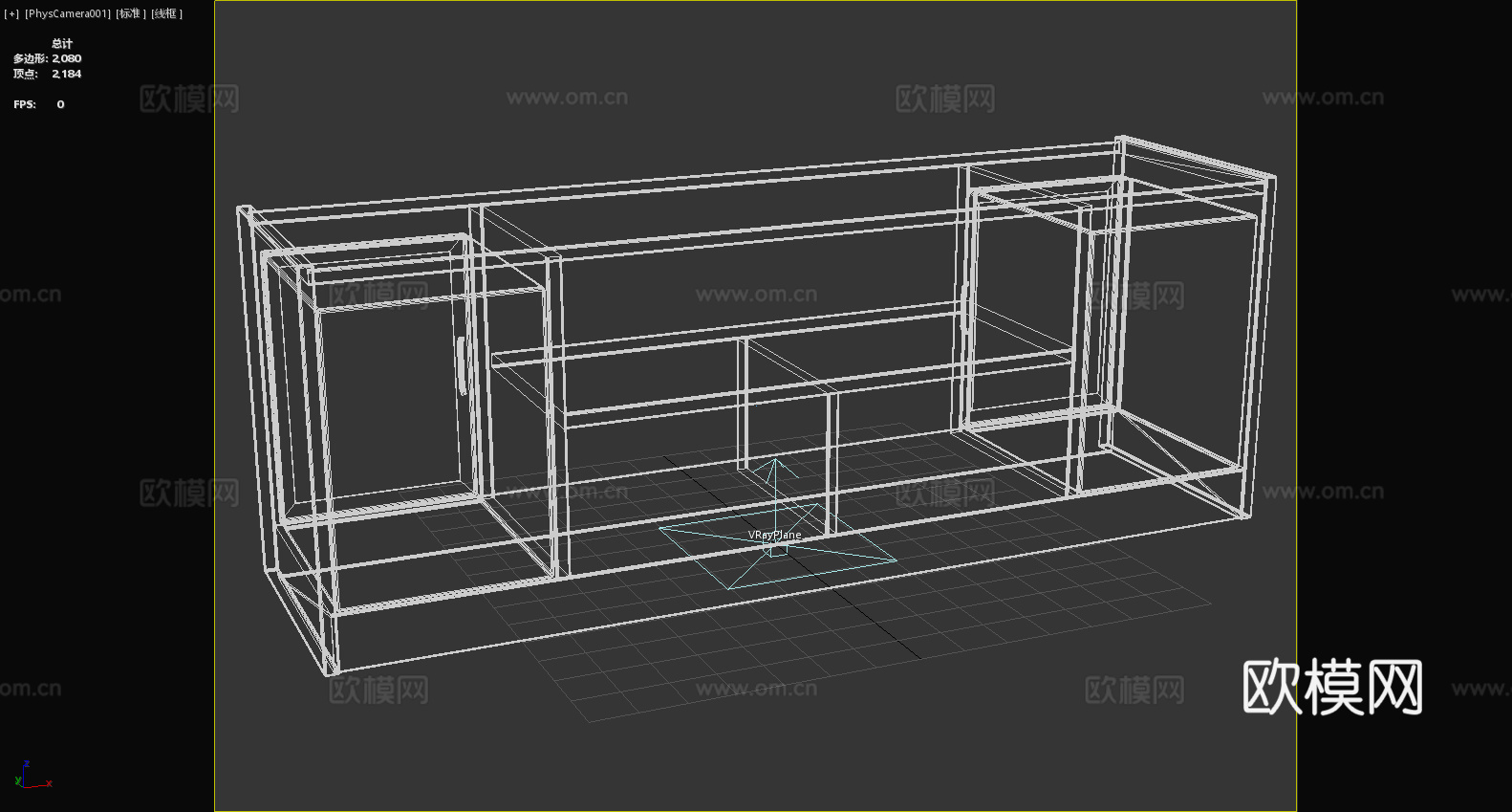 电视柜 置物架 地柜 储物柜3d模型