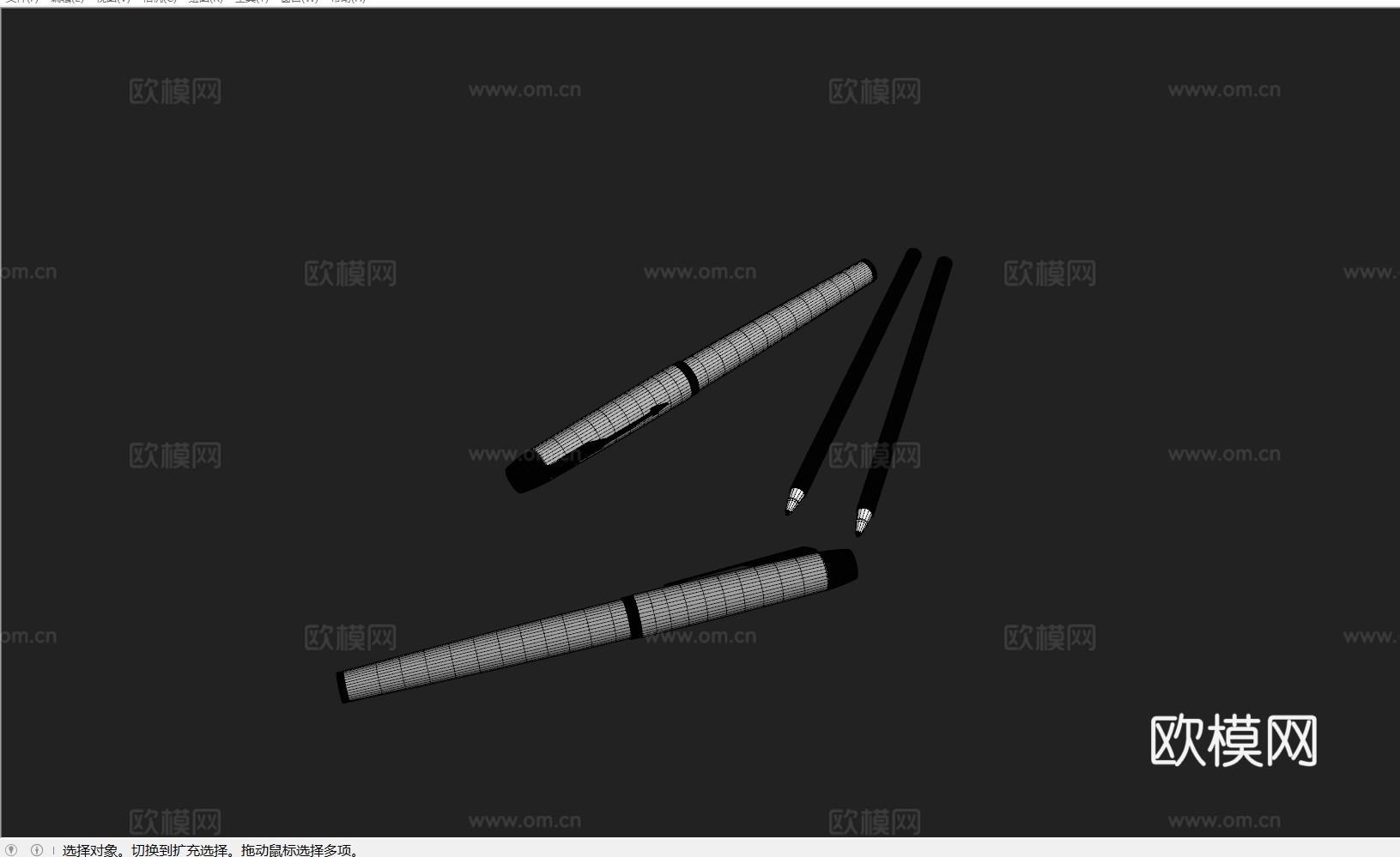 笔 文具 学习用品 办公用品su模型