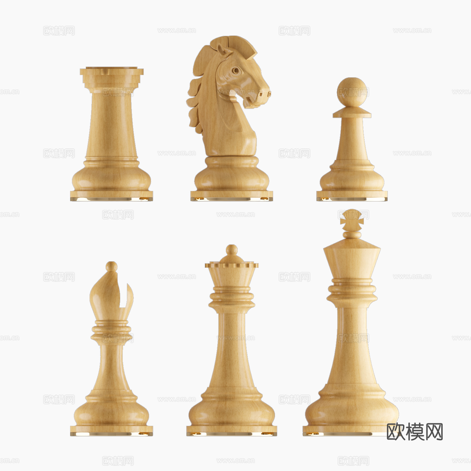 国际象棋3d模型