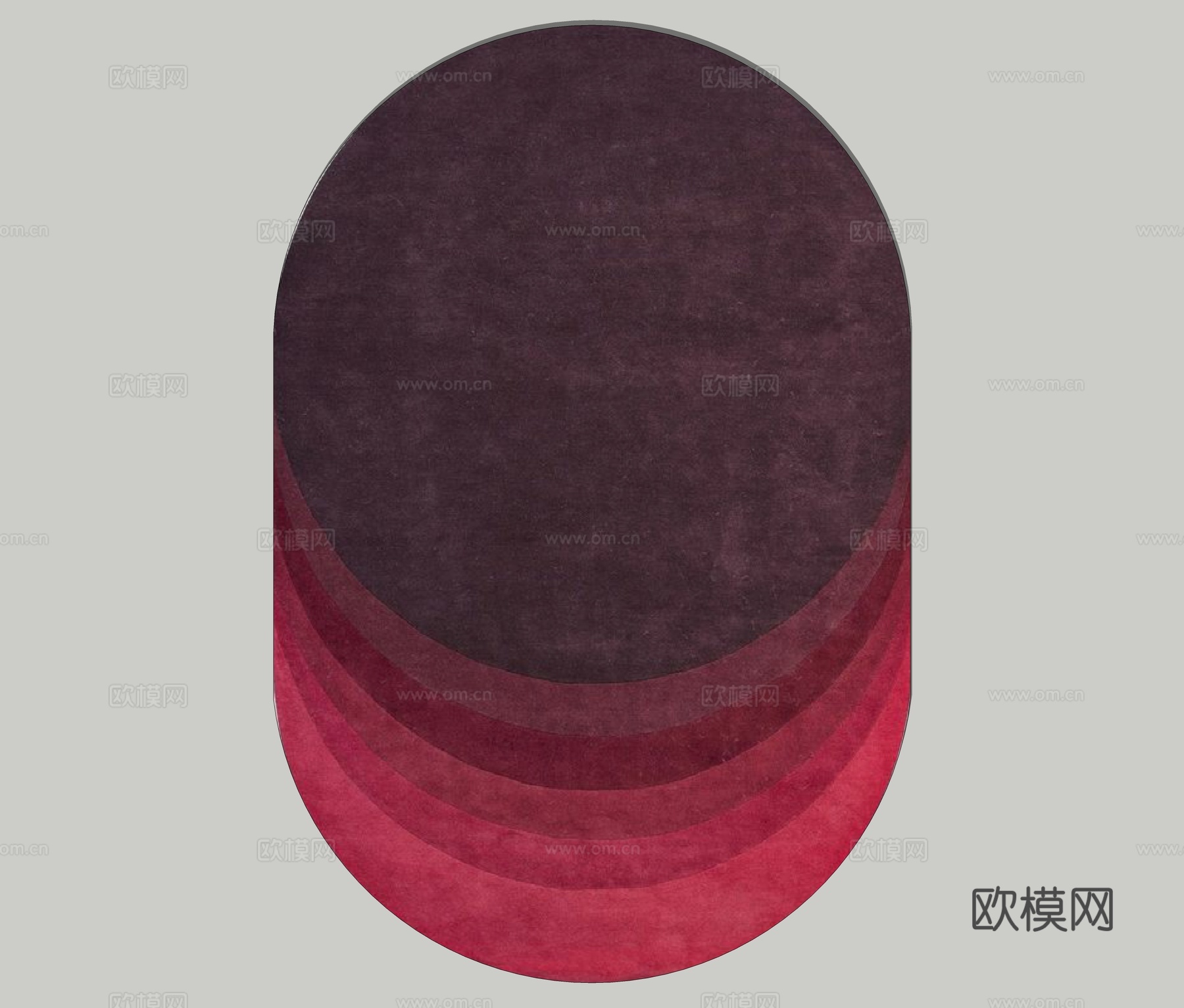 现代艺术地毯su模型下载