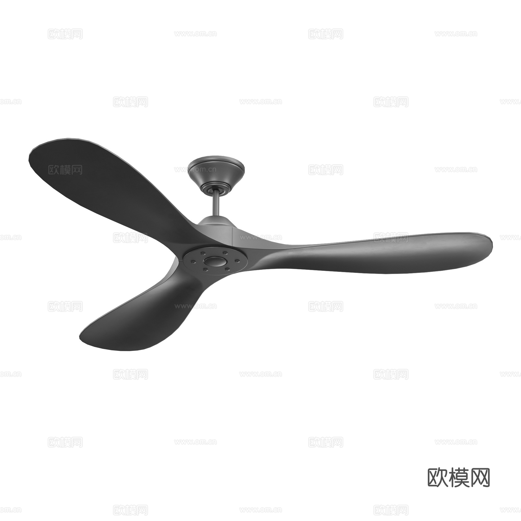 现代意式吊扇 风扇3d模型