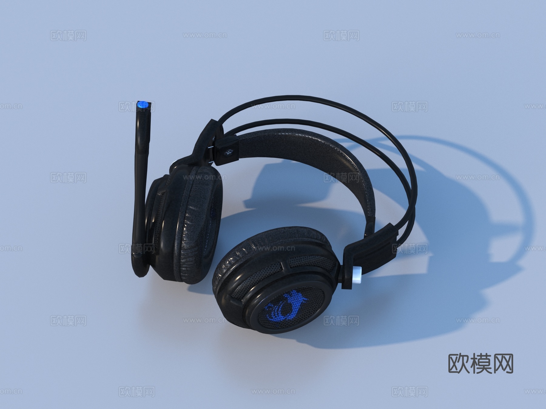 耳机 耳麦 头戴式耳机3d模型