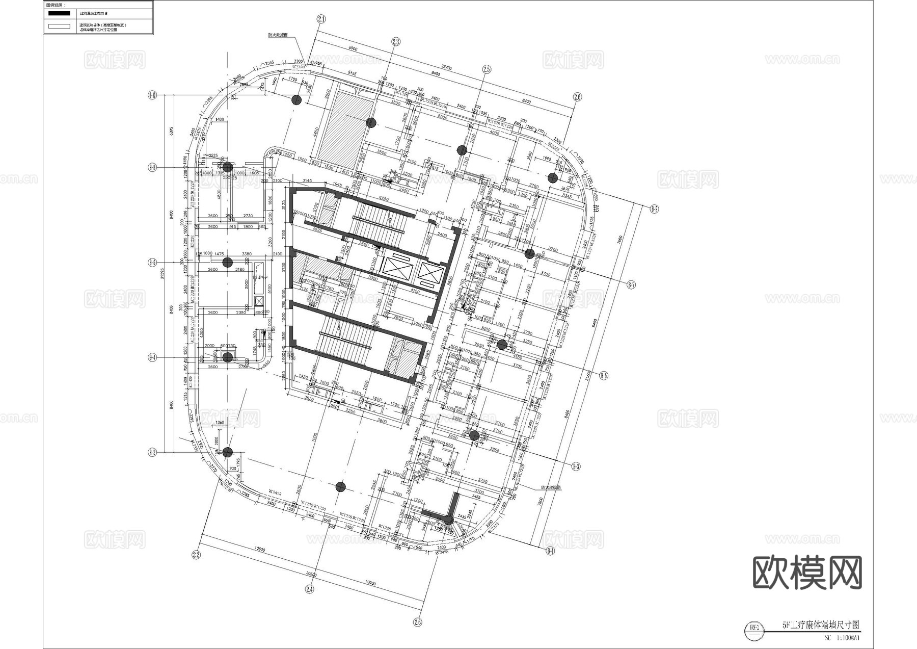 社区工疗康体全套施工图cad施工图